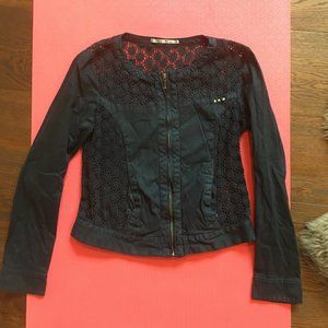 DDP Lightweight Crochet Biker Jacket